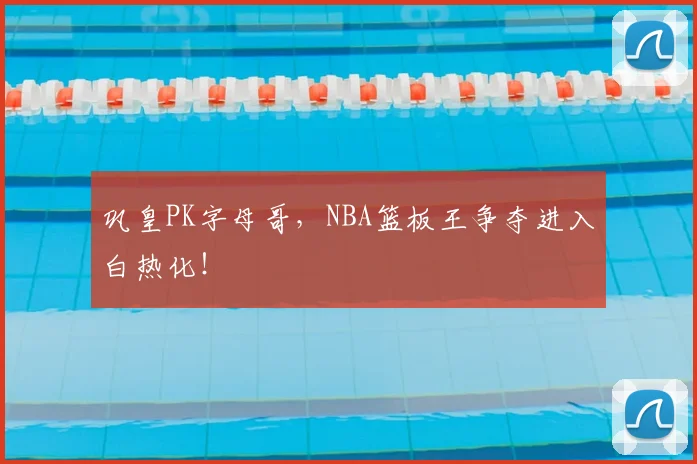 巩皇PK字母哥,NBA篮板王争夺进入白热化!