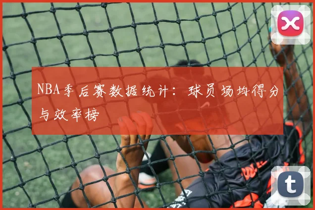 NBA季后赛数据统计：球员场均得分与效率榜